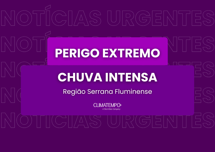 Região serrana do Rio entra em perigo extremo para chuva nesta quinta-feira Região serrana do Rio entra em perigo extremo para chuva nesta quinta-feira